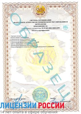 Образец сертификата соответствия (приложение) Горнозаводск Сертификат ISO 14001